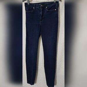 Anne Klein Womens High Rise Skinny Jeans Blue Size 10